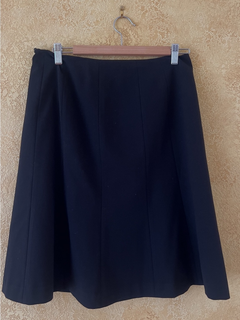 Theory Classic Black A-Line Skirt